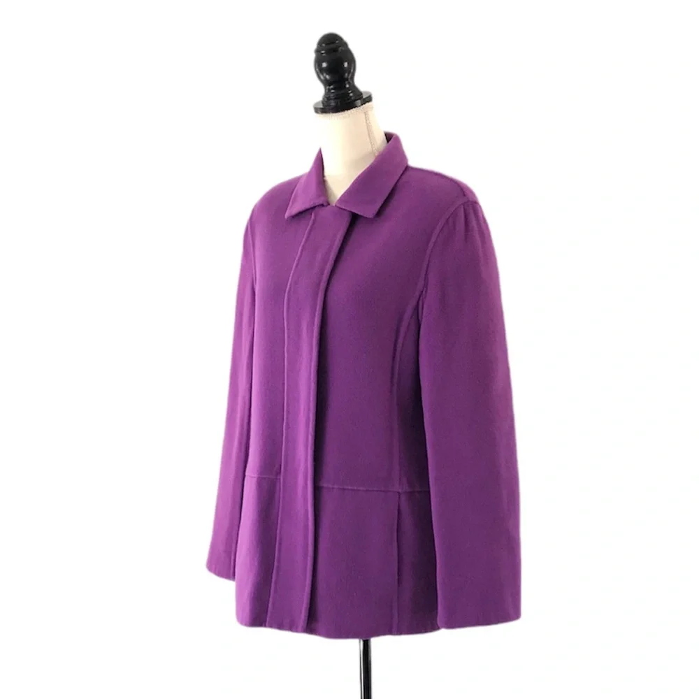 Jones New York Women’s Purple Wool Blend Jacket